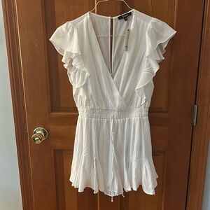 Trixxi size small white romper